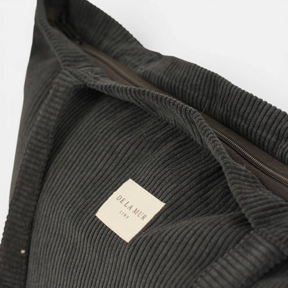 De La Mur Nit große Shopper-Tasche aus schwarzem Cord