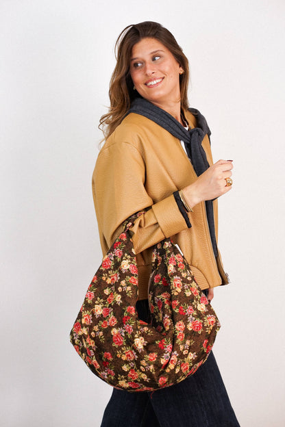 De La Mur Pepi Cookie Schultertasche mit Blumenmuster