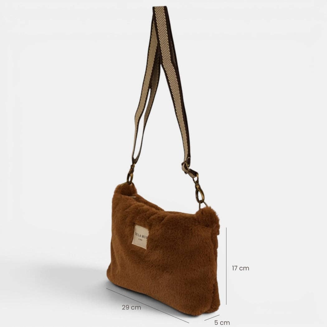 De La Mur Pile Clutch in Braun