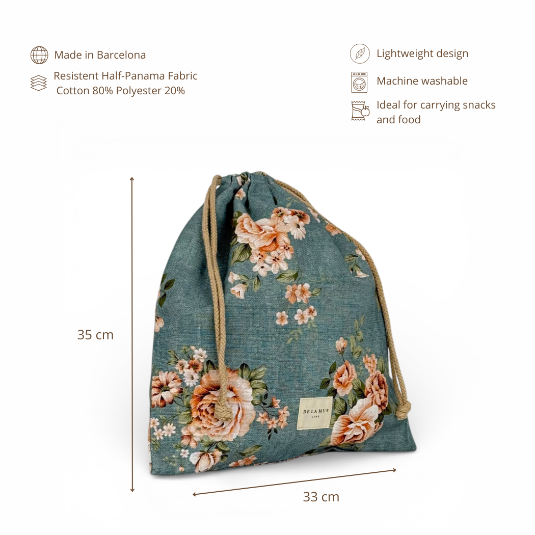 De La Mur – Snackbeutel Tivo mit Blumenmuster