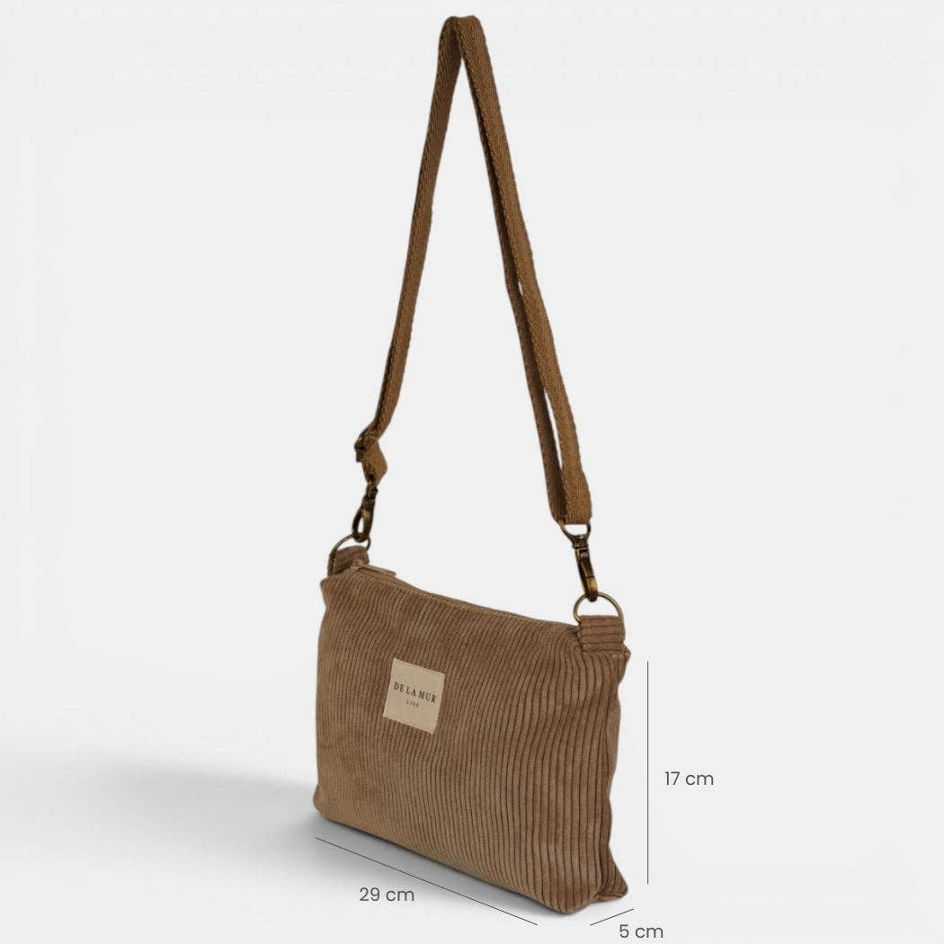 De La Mur Toast Clutch in Beige