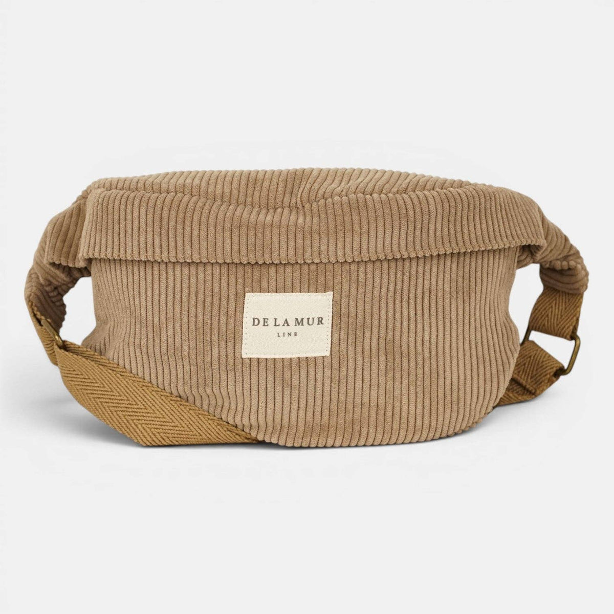 De La Mur Toast Gürteltasche aus warmbraunem Cord mit verstellbarem Tragegurt
