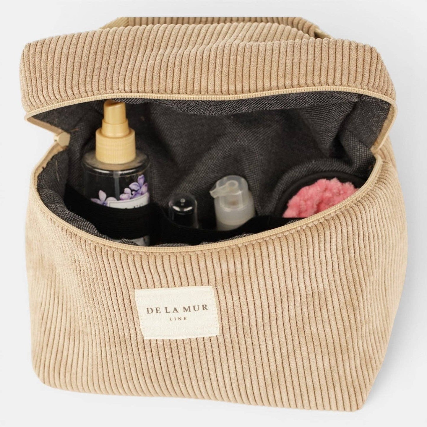 Große De La Mur Toast Kosmetiktasche in Braun