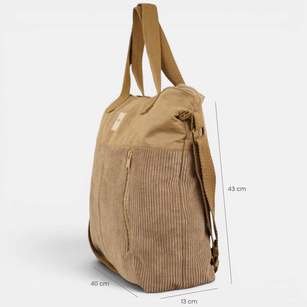 Große De La Mur Toast Tasche in Braun