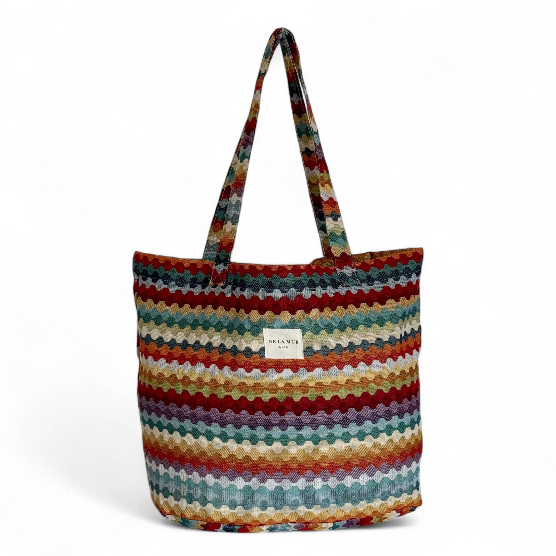 De La Mur Ritzo Shopper mit mehrfarbigem geometrischem Muster
