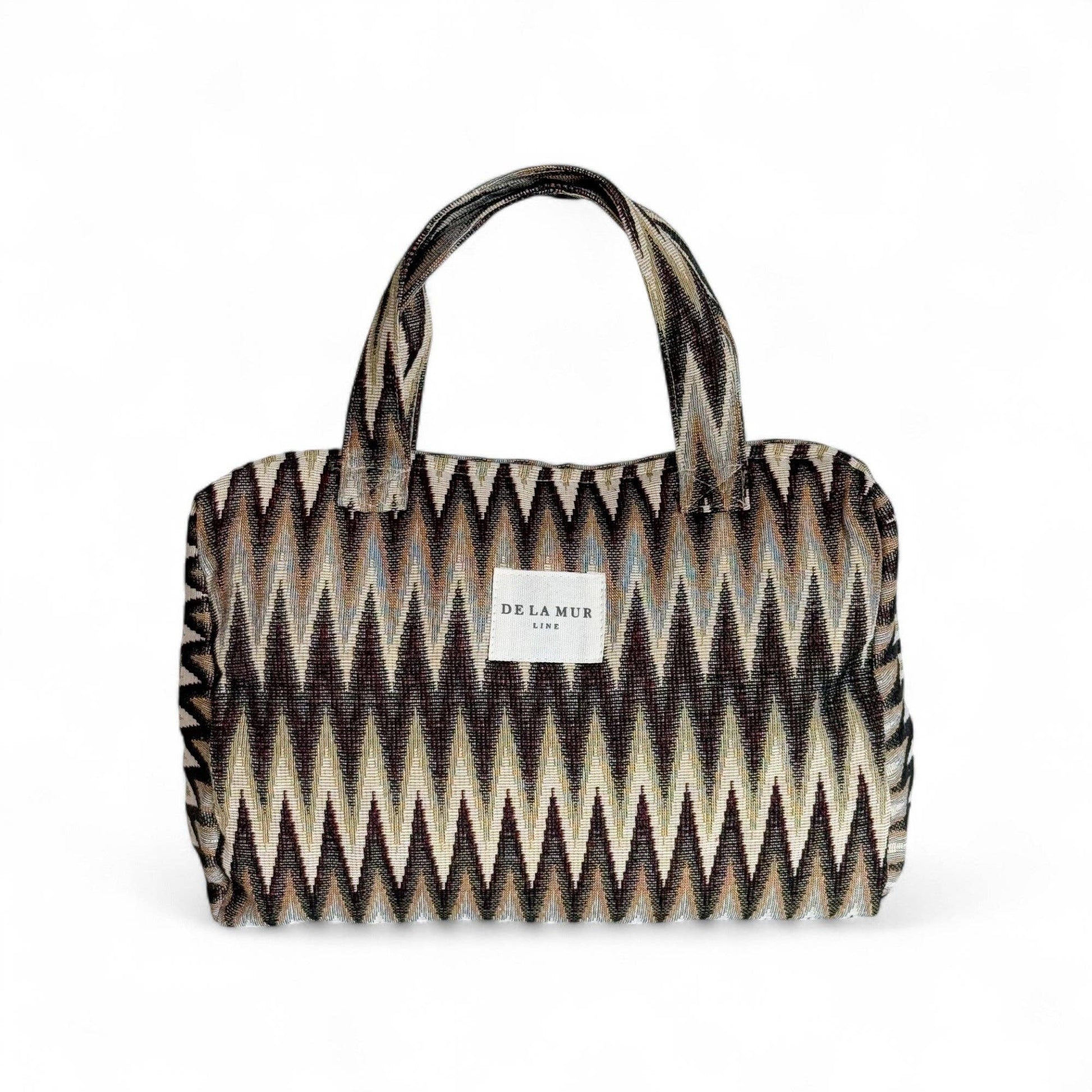 De La Mur Skan 2-in-1 Kosmetik- und Handtasche mit Zickzackmuster