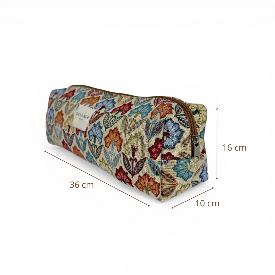 De La Mur – Extra lange Kosmetiktasche Flora