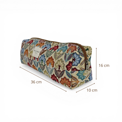De La Mur – Extra lange Kosmetiktasche Flora