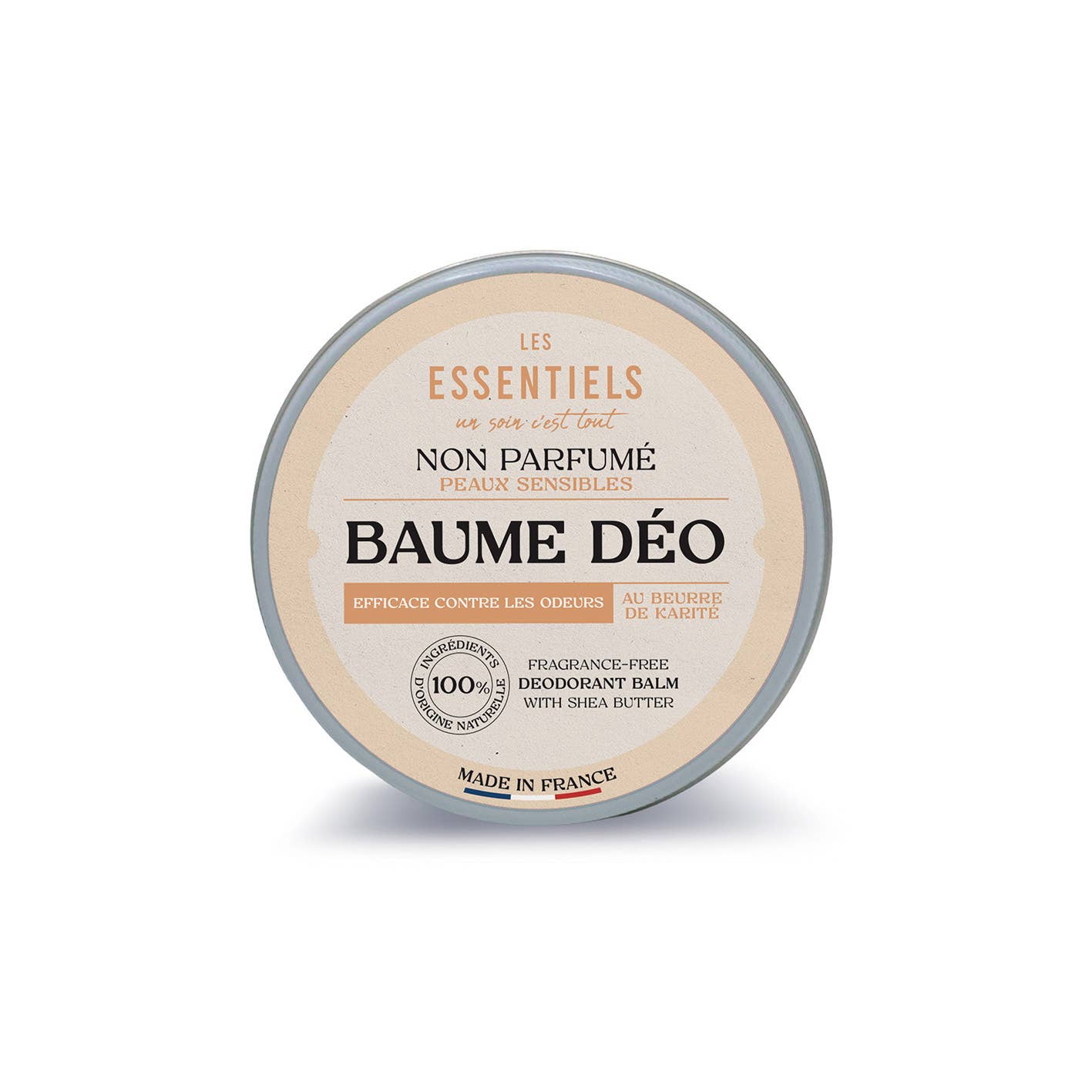 Fester Deobalm Délicat & Non Parfumé von Les Essentiels in geöffneter Aluminiumdose