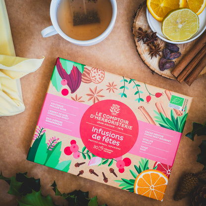 Festliche Bio-Tee-Geschenkbox – Le Comptoir d’Herboristerie