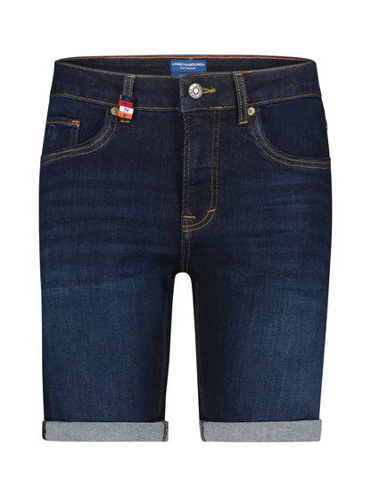 A Fish Named Fred Jeans Short Dark Blue