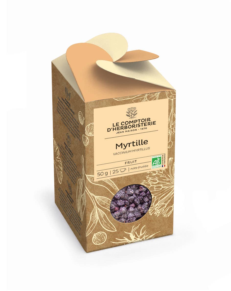 Myrtille Bio-Fruchtaufguss aus getrockneten Waldheidelbeeren von Le Comptoir d’Herboristerie