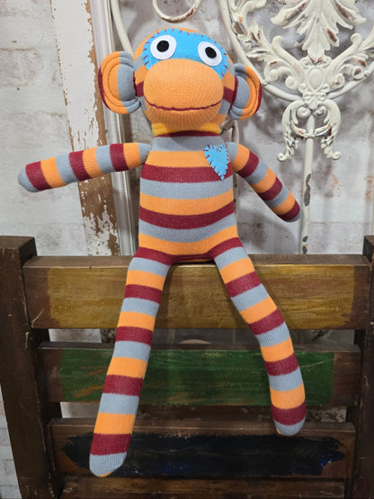 Sockenaffe Midi Orange & Burgund