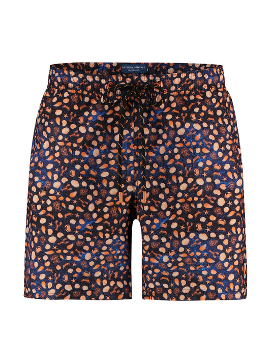 A Fish Named Fred Swimshort Lobster Set Navy