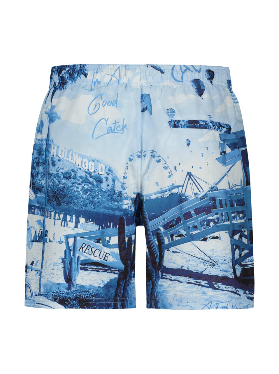 A Fish Named Fred Swimshort Photo Print Jeans Blue