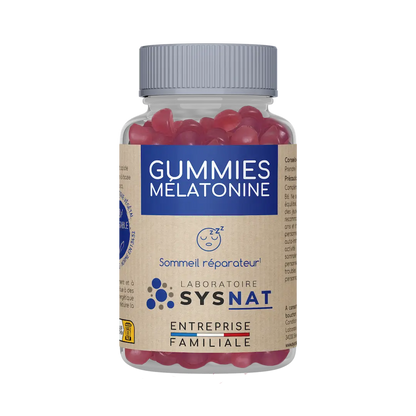 Sysnat Gummies Mélatonine – vegane Schlafgummis mit Melatonin und Vitamin B6 aus Frankreich
