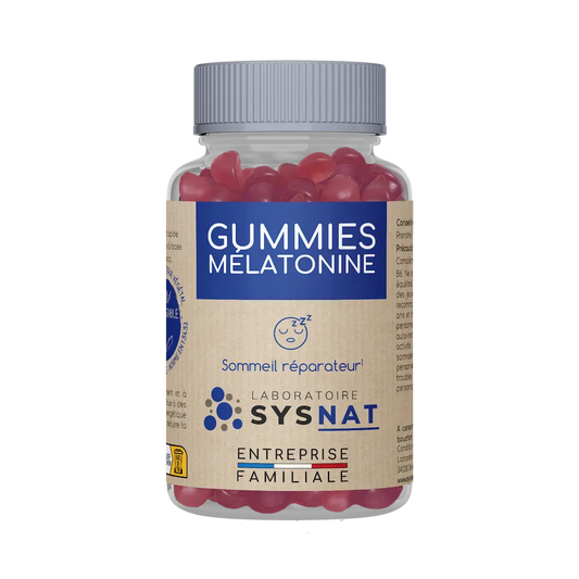Sysnat Gummies Mélatonine – vegane Schlafgummis mit Melatonin und Vitamin B6 aus Frankreich
