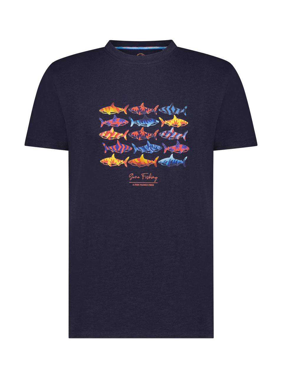 A Fish Named Fred T-Shirt Sharks Navy