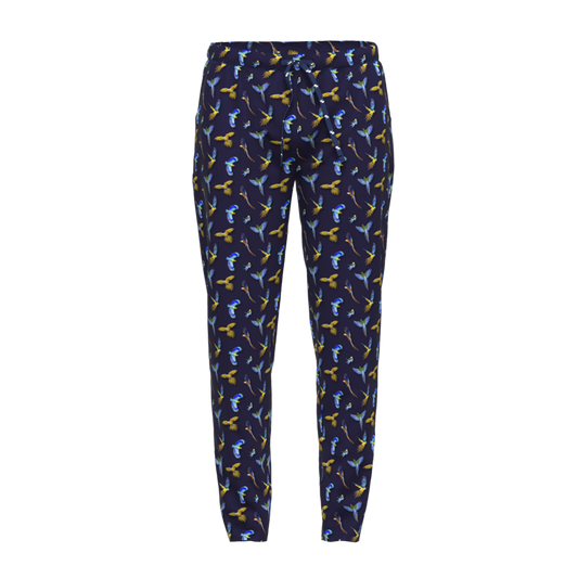 A Fish Named Fred Loungewear Hose Birds Navy