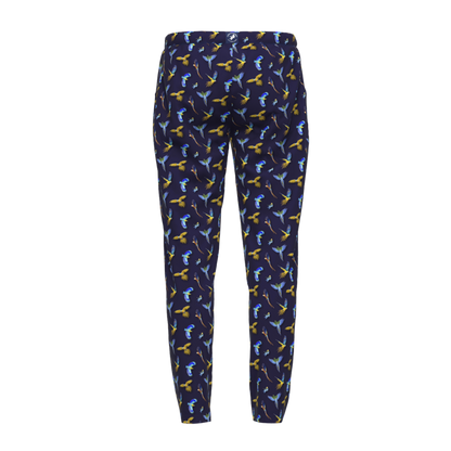 A Fish Named Fred Loungewear Hose Birds Navy