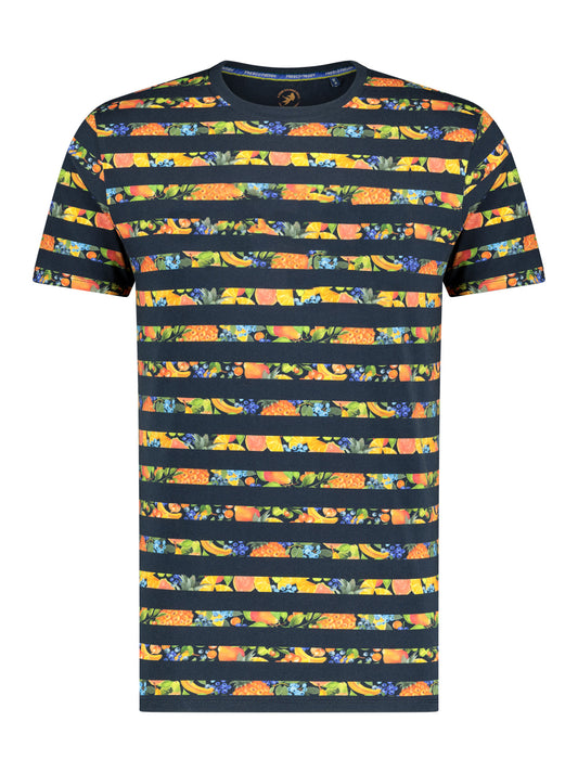 A Fish Named Fred T-Shirt Stripe Navy